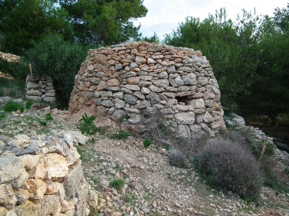 The same round stone hut (girna) after restoration